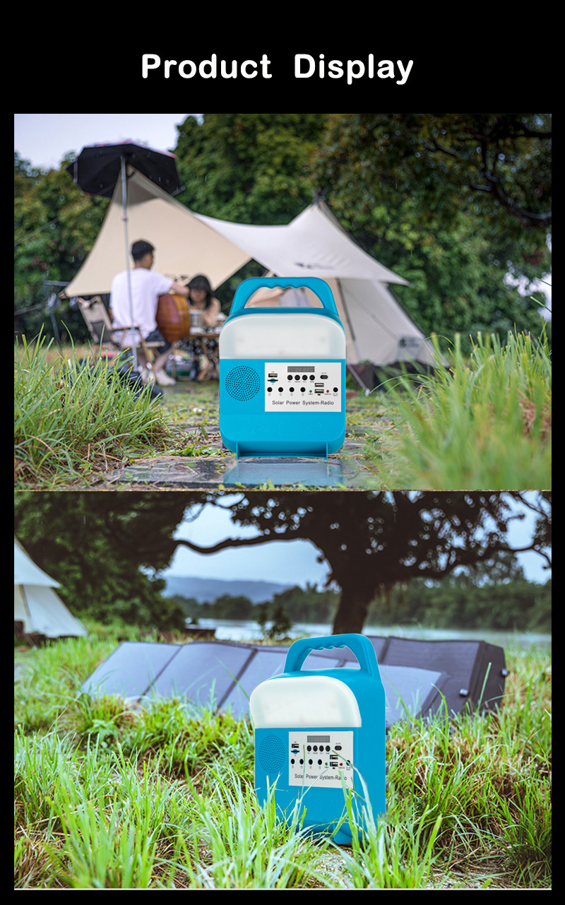 Home Lighting Solar Portable Generator Mini Kit Panel Solar Power Station For Camping