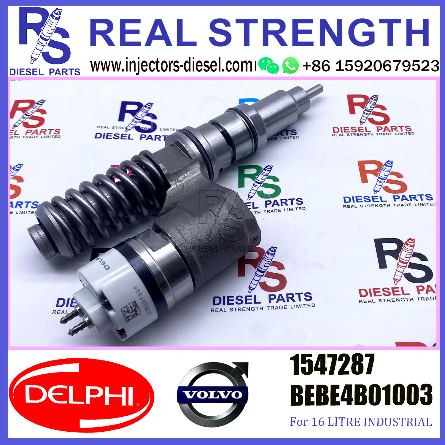 1547287 DELPHI Fuel Injector BEBE4C01003 BEBE4C01003 A0 For D12 3045 US LOW FLOW