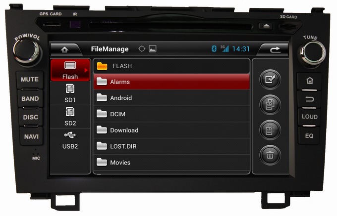 Ouchuangbo Car DVD Head Unit 3G Wifi Radio Player for Honda CRV 2006-2011 Pure Android 4.2 System OCB-8034C