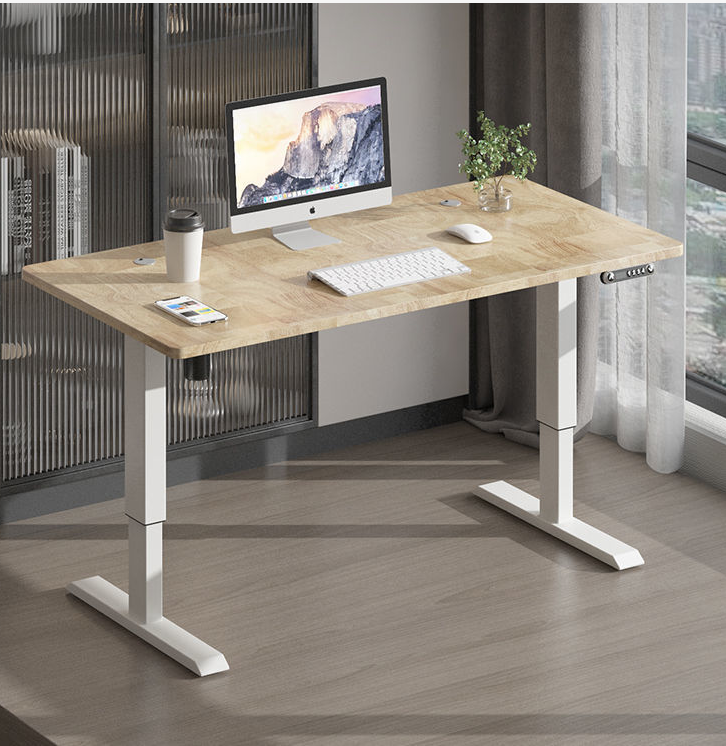 Office Metal Stainless Steel Electric Sit Stand Desk with Motorized Height Adjustment