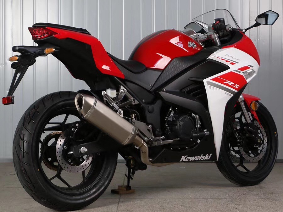 Double Cylinder Engine 350cc Sport Touring Motorcycles Front / Rear Double Dics