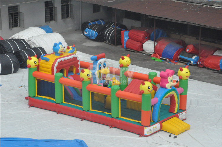 Plato PVC Tarpaulin Inflatable Toddler Playground / Inflatable Fun City
