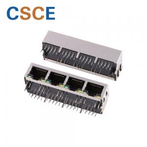 Buy cheap 1 * 4 Port RJ45 Connector Transformer 100Base - T Shielded For IP Phone / X DSL Modem product