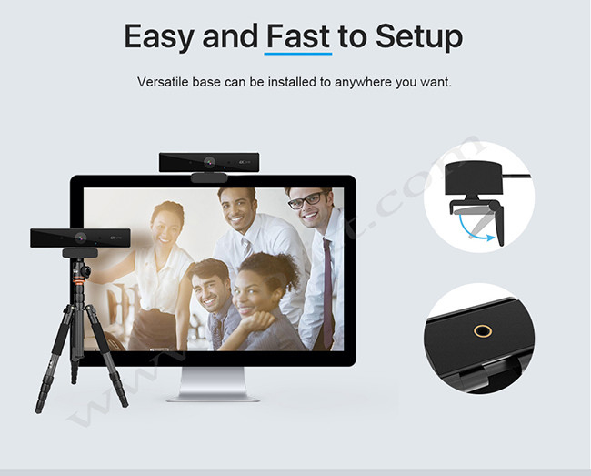 UHD 1080P 60FPS Meeting Room Video Conference Camera / 4K Web Camera For Live Streaming