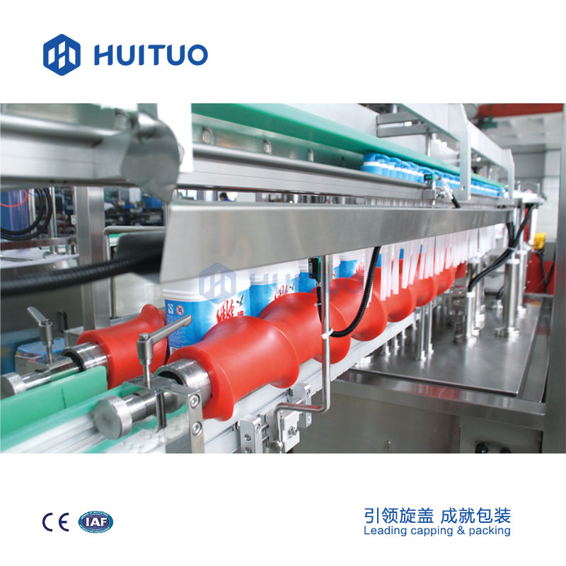 Huituo Automatic Rotary PET And Glass Capping Machine With Cap Unscrambler
