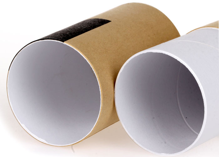 Purple Printing Rolled Edge Cardboard Tube Package Luxury Flexible