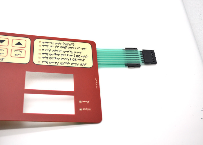 Metal Dome Membrane Switch LED , Embossed Tactile Membrane Keyboard
