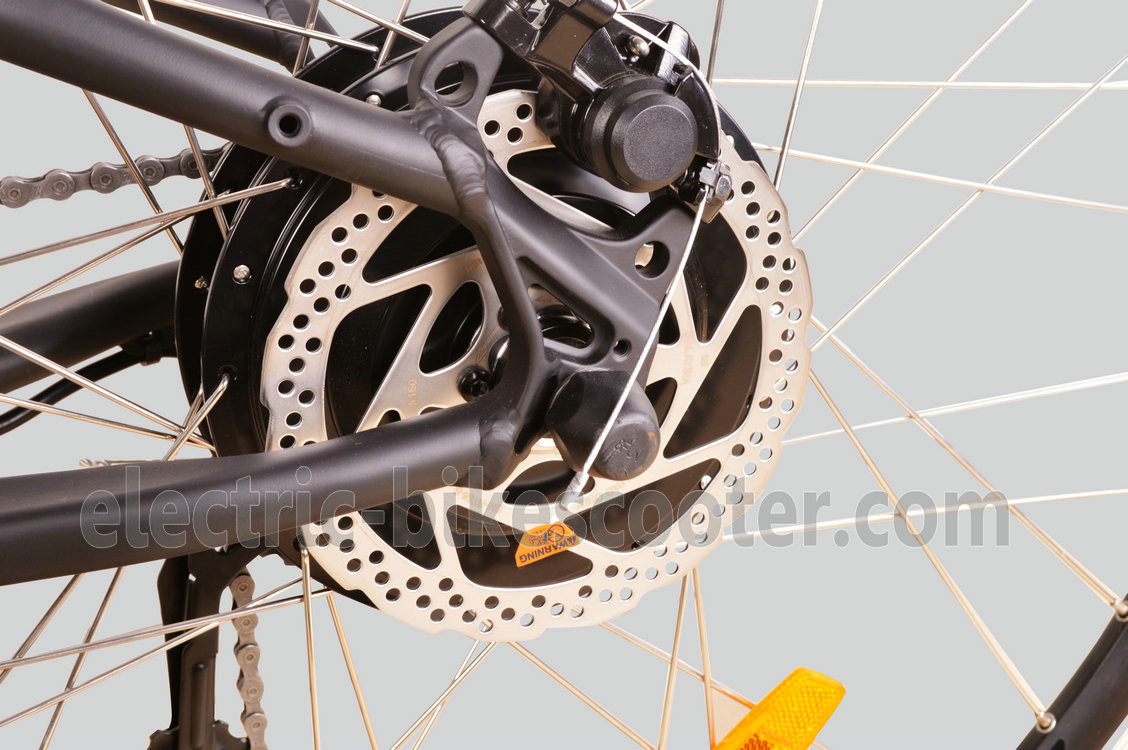 Matt Black Battery Powered Mountain Bike 500W 27 Speed Battery Inside 26.50Kgs Disc Brake