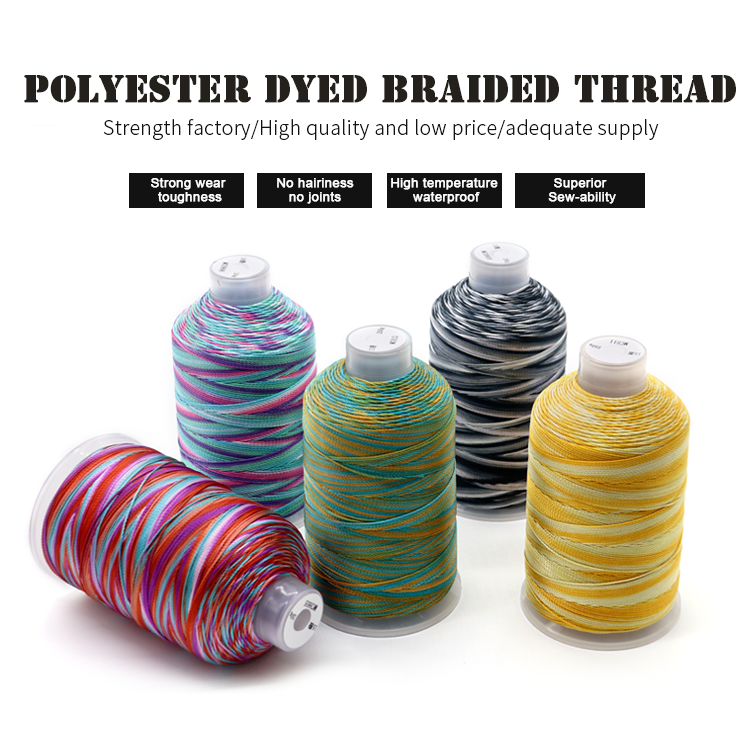 Embroidery Sewing Thread 100% Polyester with High Temperature Resistance in 5 Colors