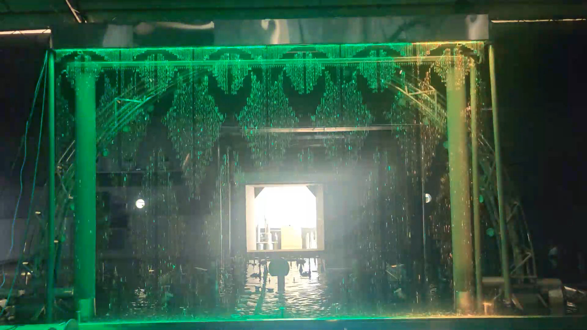 DMX Interactive Fountain Digital Water Curtain