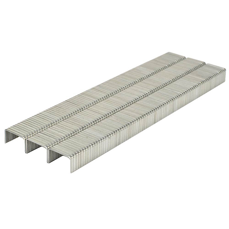 8mm Heavy Duty Staples 20GA 3/8 in Crown Leg T50 Galvanized Staples For Roofing