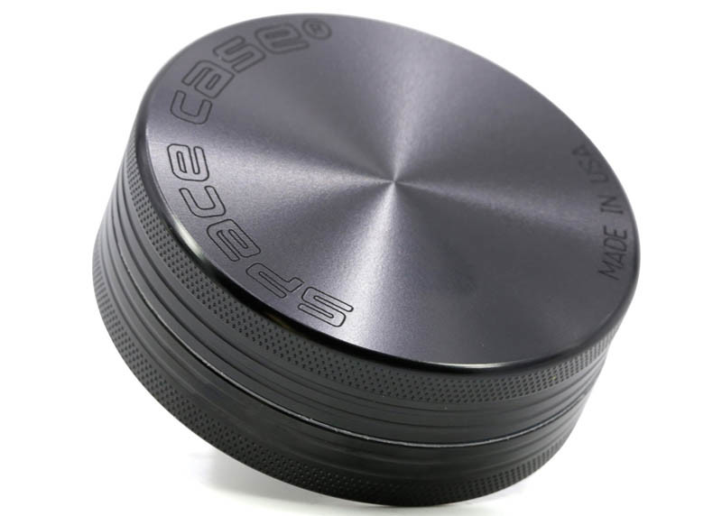 Boutique 2 Layer Herb Grinder Aluminum Mill 55mm 63mm Black Spacecase