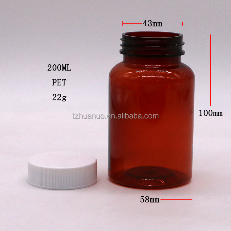 250mL Empty White PET Plastic Mouthwash Bottle with Long Neck and Customer's Logo