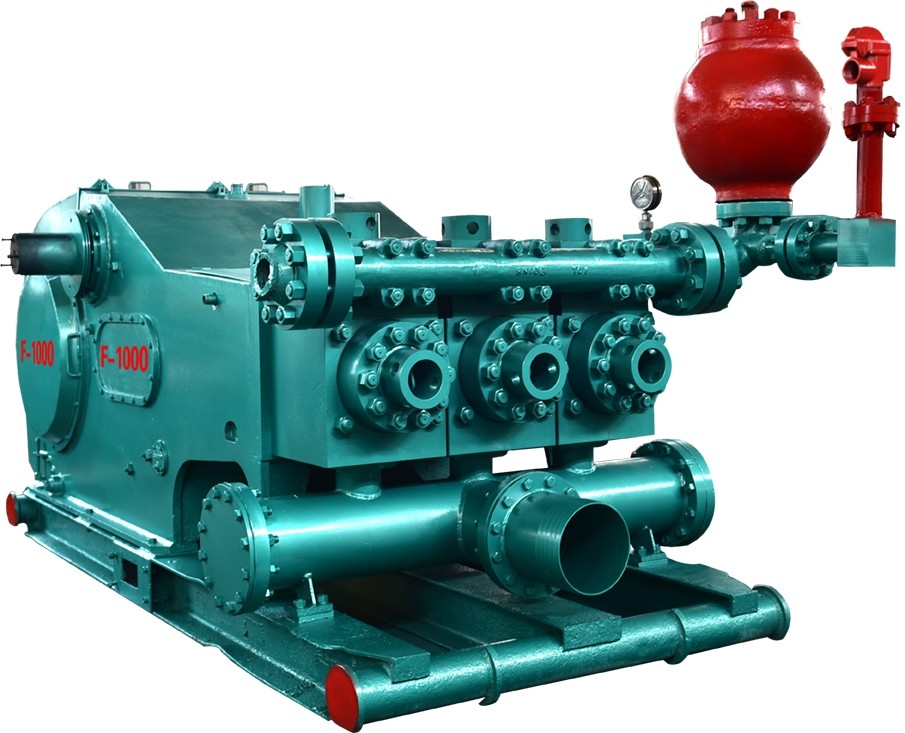 1000hp Triplex Piston Mud Pump Single Acting Piston F-1000