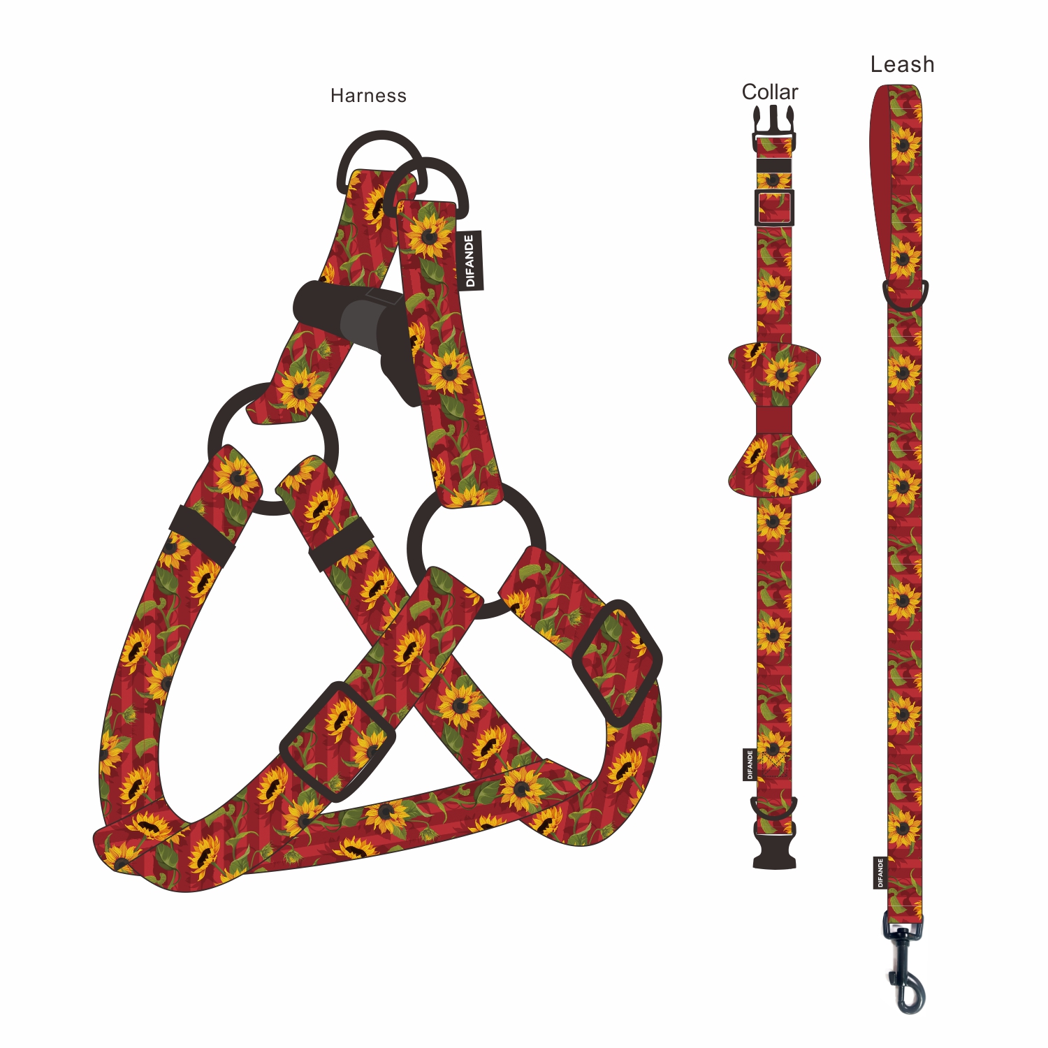 Reflective Pet Dog Harness Outside Walking Slip Moisture Resistant
