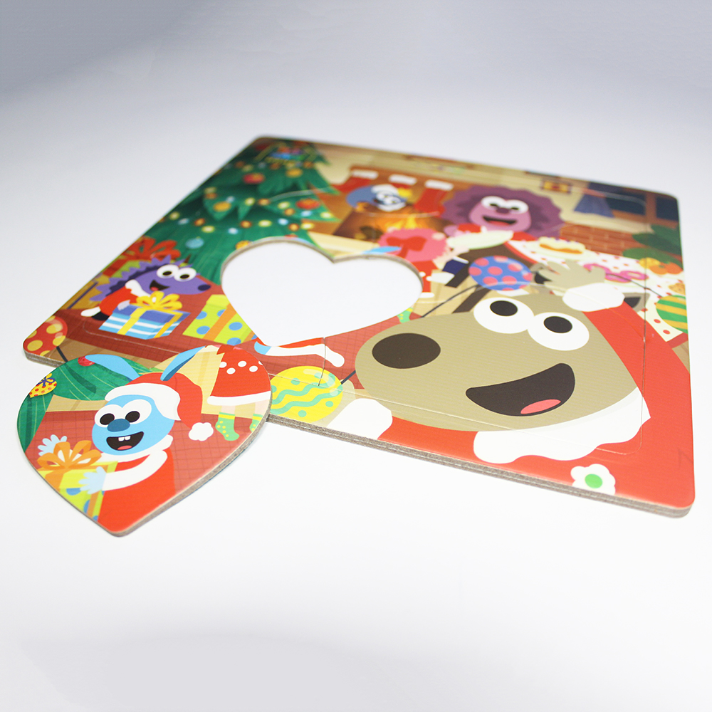 DIY 50-100pcs Carton Paper Jigsaw Puzzle Toy 1.8mm Thickness