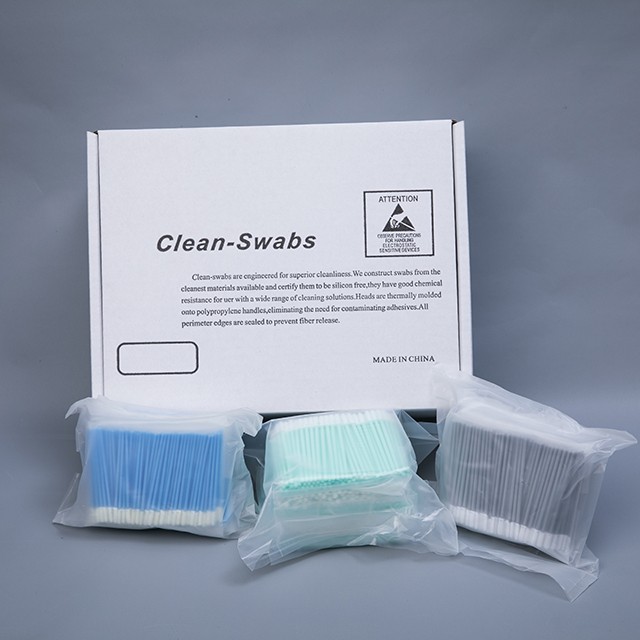 Dust Free PP Stick Foam Cleaning Swabs SW-2604C Thin Head 2.9 Mm Thickness