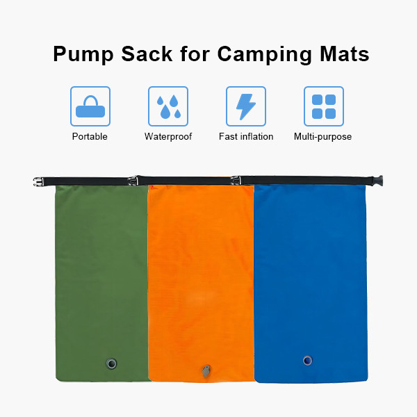 Ultralight Pump Sack Roll Top Compression All Season Sleeping Bag For Camping Sleeping Pad