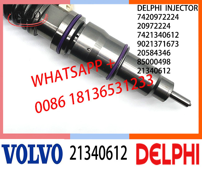 Common Fuel Diesel Injector 21340612 7420972224 20972224 7421340612 20584346 85000498 E3.18 for VOL MD13 HIGH POWER