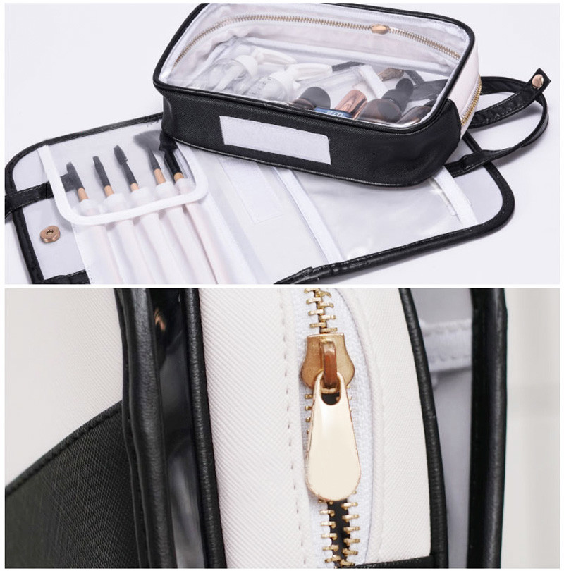 Custom Large Capacity Waterproof Transparent PVC Cosmetic Bag