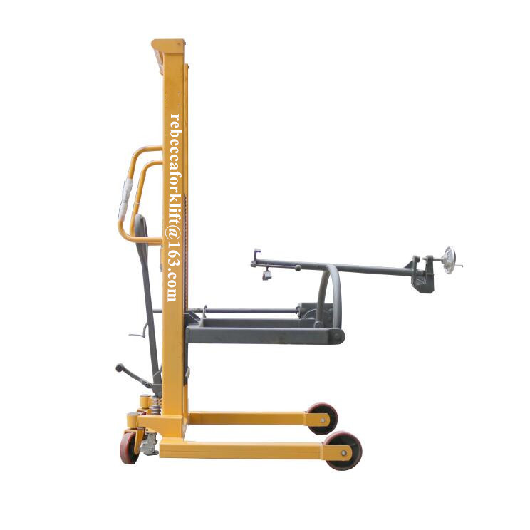 Customized Color Hydraulic Hand Drum Trolley Compact Structure High Efficiency