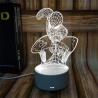 Buy cheap Popular Designs Acrylic 3D LED Night Light for Gift rechargeable and remote from wholesalers
