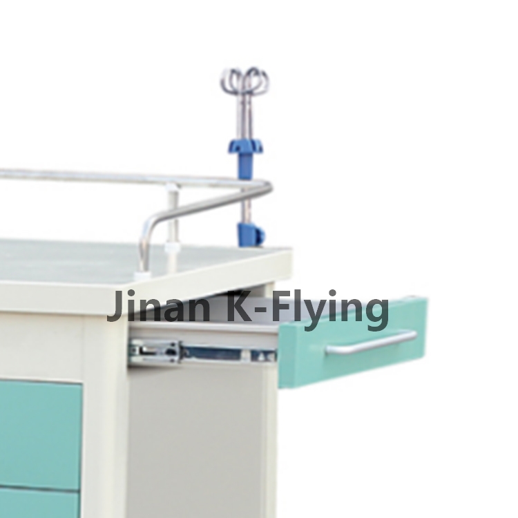 Emergency ABS Plastic Medicine Delivery Medical Trolley Cart