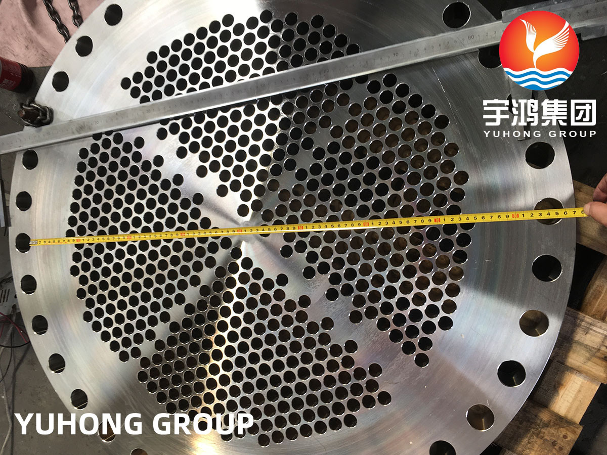 Heat Exchanger Tubesheet Baffle Support Plate A182 F304 / F316/F316L For Heating Water Radiator Cooling Stystem