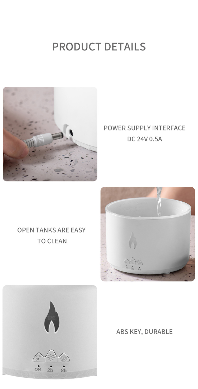 Newest Luxury Volcanic Flame Aroma Diffuser Oil Aroma 360 Diffuser Ultrasonic Scent Machine 3d Fire Flame Aroma Diffuser