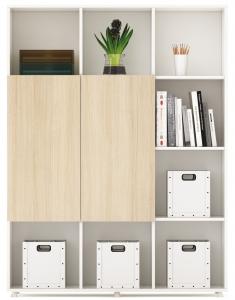 Buy cheap 1200mm Melamine Office Furniture File Storage Cabinet  2 Doors Vertical Decorative File Cabinets product