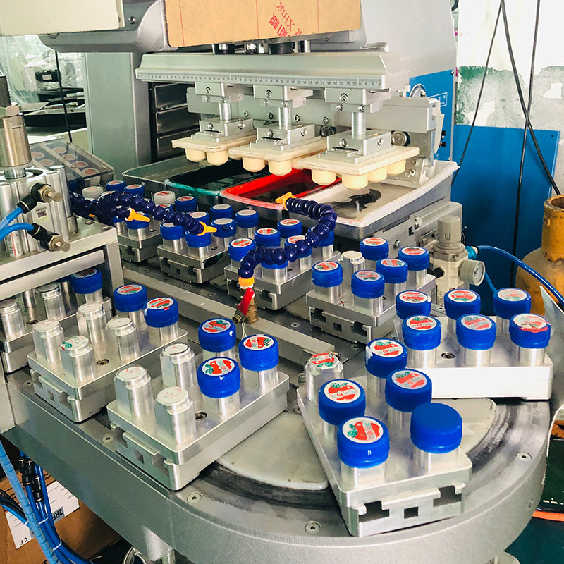 PLC Control Electric Pad Printer 220V 500W Multi Color Pad Printing Machine