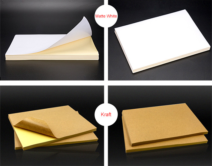 Matte Siticker Paper Self Adhesive Label Paper A3 80g / Square Meter