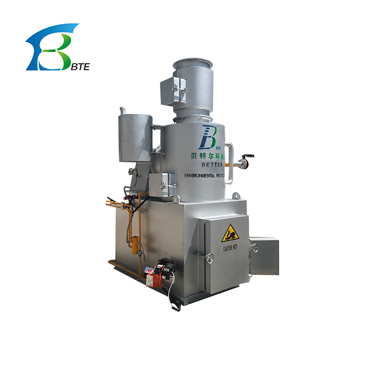 Animal Incineration in Industry Two Combustion Chambers for 750L/H Waste Treatment
