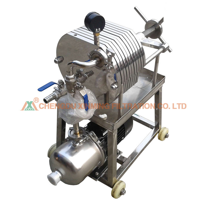 High Pressure Hydraulic Compress Filter Press Stainless Steel 304 / 316 Material