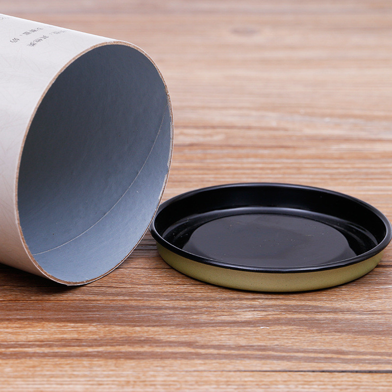 Cylinder Cardboard Tubes Packaging Box Matt Lamination With Tin For Cup Paper