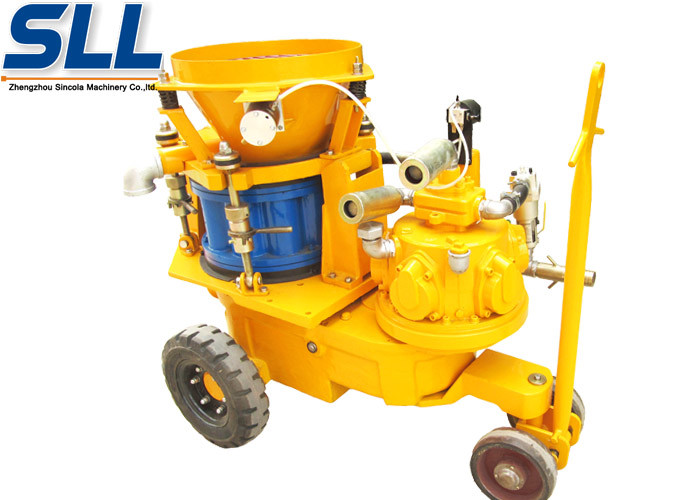 Mix Refractory Concrete Shotcrete Machine 200m Convery Distance Slope Reinforcement