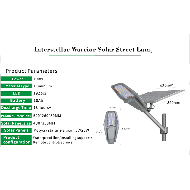 High-density aluminum solar street light