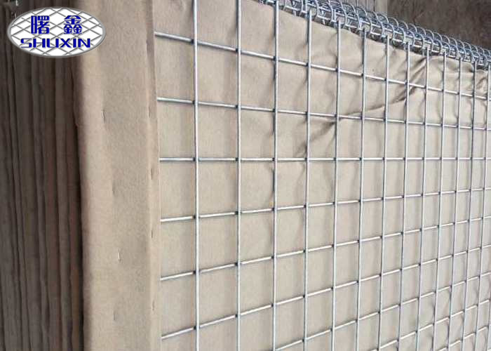 Galvanized Welded Mesh Defensive Barrier Flood Protection Explosion Proof Cage