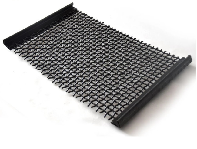 Stone Crusher Vibrating Crimped Woven Wire Mesh For Quarry Mining