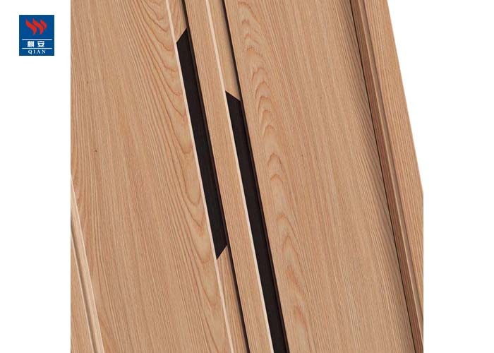 Eco Friendly Wood Polish Streak Wooden Door Elegant Wpc Wood Door For Bathroom