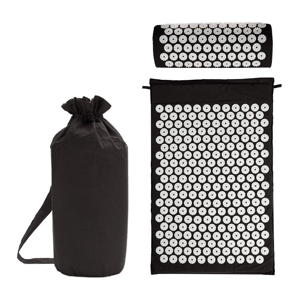 75*42cm PVC Massage Acupressure Yoga Mat Green Eco Friendly