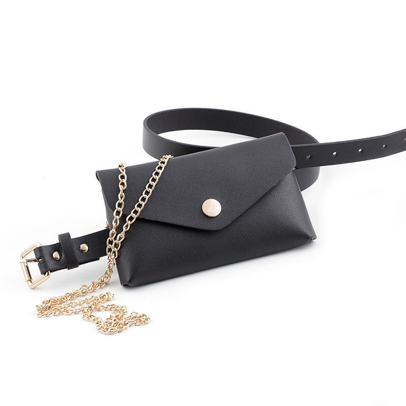 Waist Bag Female Girdle Leopard Stripe 2 In 1 Ladies Belt Bag Waist Bag Belt Mobile Phone Flap Leather Fanny Pack