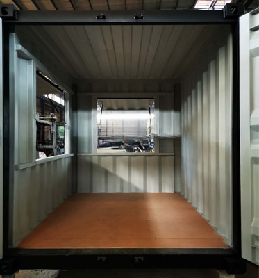 Kiosk 10ft Shipping Container Coffee Shop Custom Made Movable Bar Cafe Store with Plywood Floor