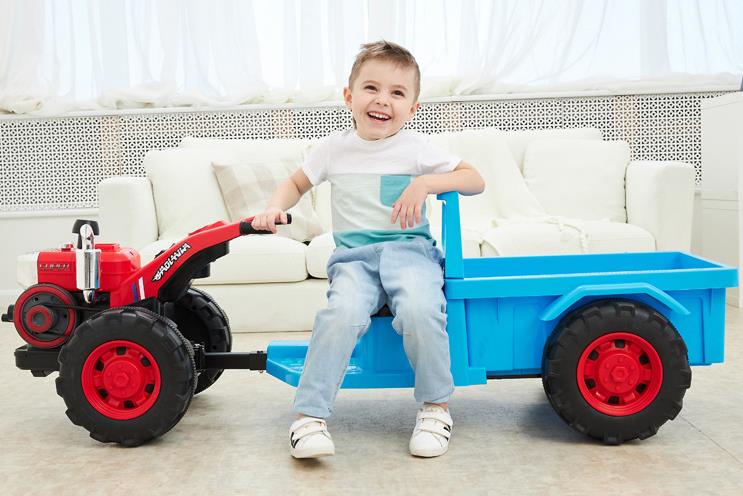 2022 12v Electric Kids Ride On Car with Plastic Tractor Toy Battery Included