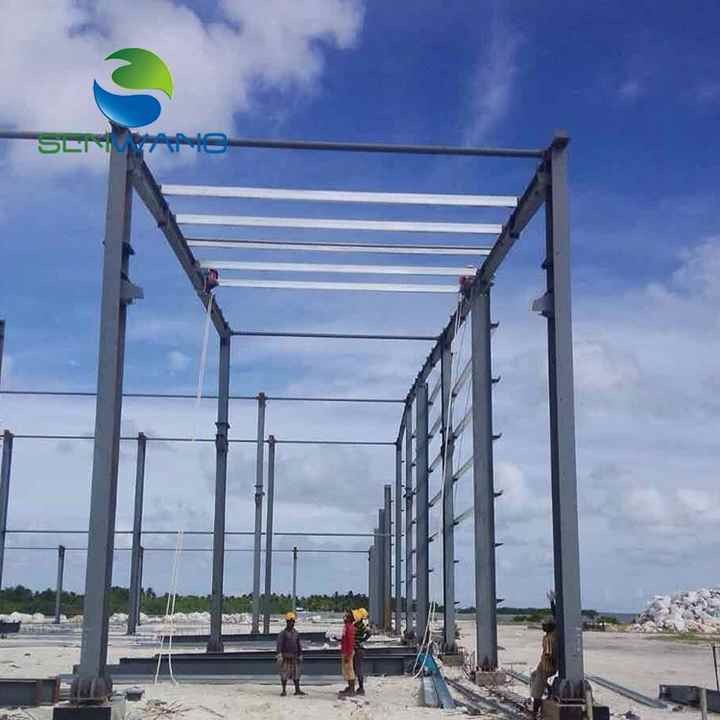 Low Maintenance Steel Structure Workshop Q235B Q355B Steel Frame Commercial Building