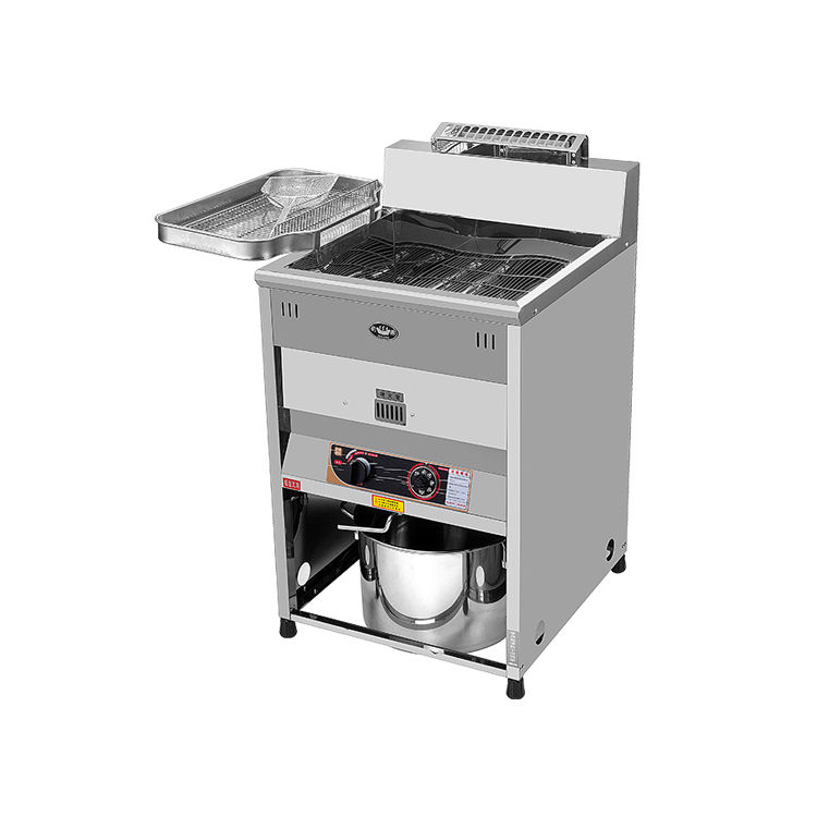 Vertical Small Deep Fryer Machine 20L Commercial Fried Chicken Machine