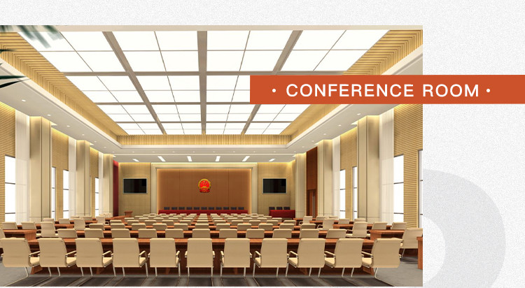 Grooved Wooden Acoustic Panels Interior Conference Hall Wood Wall Paneling Sound Absorption