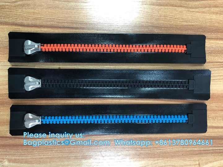 10# High Quality Resin Teeth Waterproof Airtight Zipper Welding For Cooler Bag Isolation Capsule Multi Colors Custom