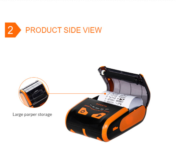 Android Bluetooth Barcode Scanner 58mm Portable Mini Thermal Printer