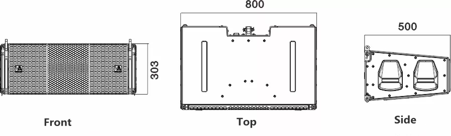 1000W Line Array Outdoor Speakers Customized Line Array 3 Way System